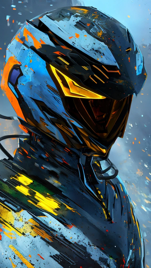 1girl, detailed futuristic armor, (best quality, 4k, 8k, highres, masterpiece:1.2), ultra-detailed, (realistic, photorealistic, photo-realistic:1.37), intricate led visor helmet, dynamic pose, dramatic lighting, cinematic angle, vibrant colors, science fiction, concept art