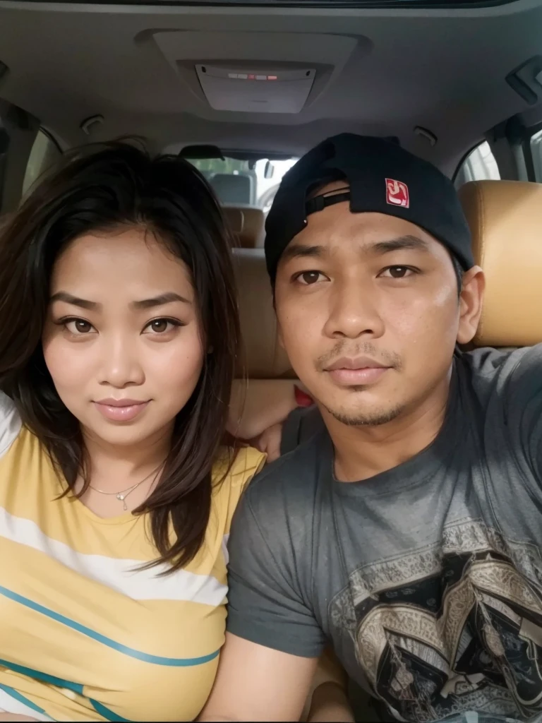 indonesia fat woman and man, (plump woman)