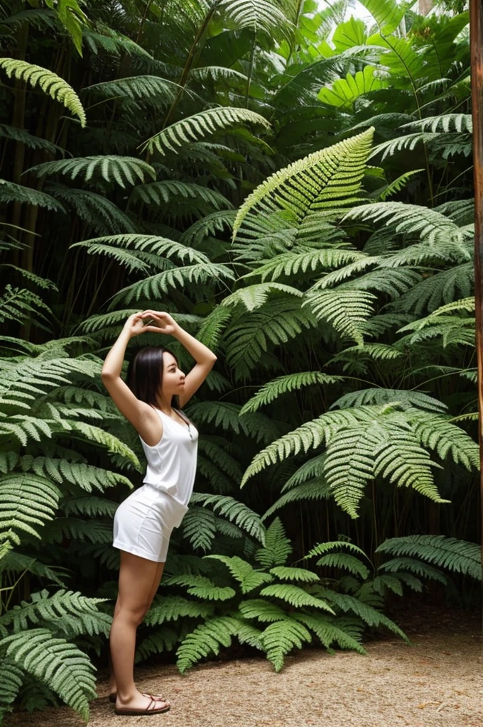 Tin, is, Under the sky, fern, Tail pose, พลอยนาวิยะisเพื่อนแปดคนที่ตัดสินใจไปตั้งแคมป์ในป่าห่างไกล