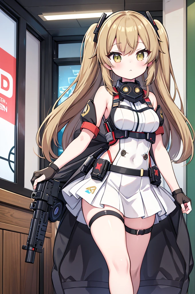 anime girl holding a nintendo wii game controller in her hand, kantai collection style, kawacy, girls frontline style, makoto, girls frontline, anime cover, female protagonist 👀 :8, anime visual of a cute girl, chihiro! fujisaki, fine details. girls frontline, holding a nintendo switch, from girls frontline, makoto shinka
