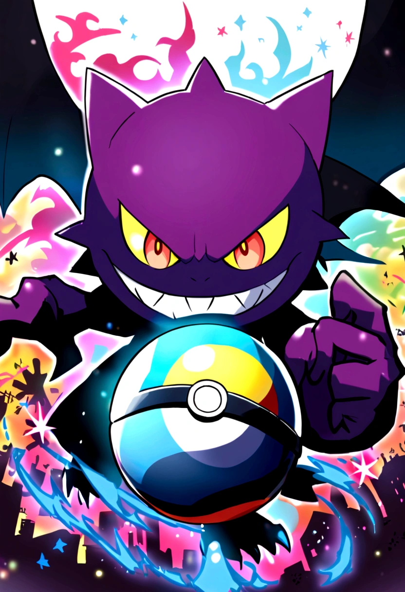Graffiti style Gengar wallpaper Poké Ball