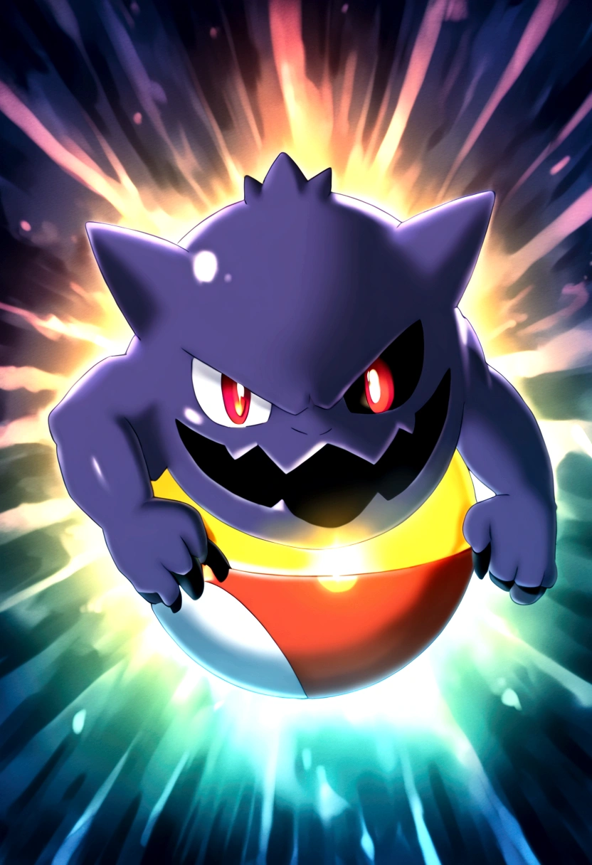 Graffiti style Gengar wallpaper Poké Ball