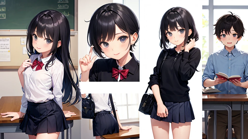 Highest quality,Highest quality,A female elementary school teacher in her 20s、Long tight skirt、6 year old boy、The teacher hugs the boy from behind.、Put your hand in your crotch