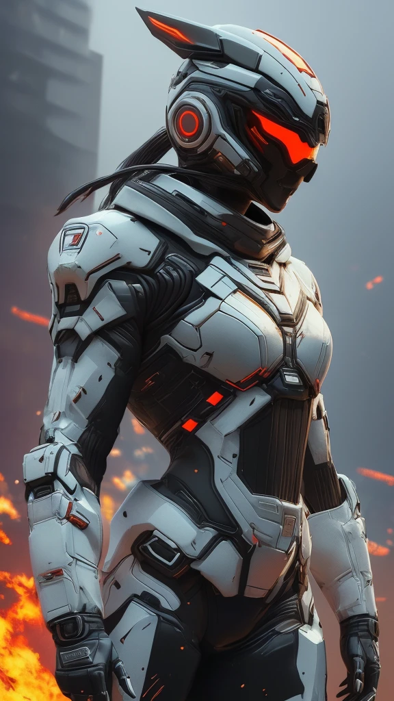 1girl, detailed futuristic armor, intricate led visor helmet, dynamic pose, dramatic lighting, cinematic angle, vibrant colors, science fiction, concept art, (best quality, 4k, 8k, highres, masterpiece:1.2), ultra-detailed, (realistic, photorealistic, photo-realistic:1.37)