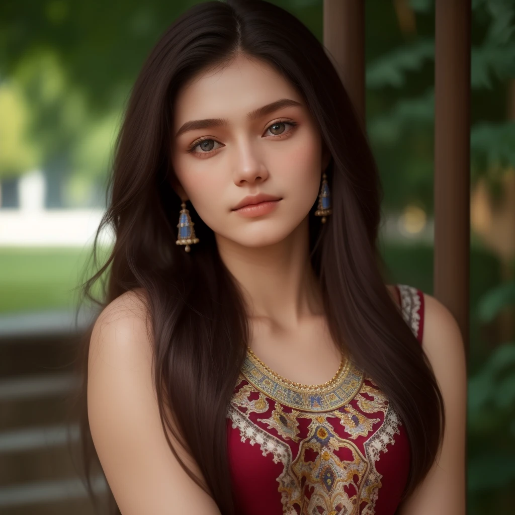 European woman, closeup, sandals, (shirt), pants, (leaning tower of pisa), ZM_helle, wide shoulders, perfect face, (contact iris: 1.1), pale skin, skin pores , depth of field