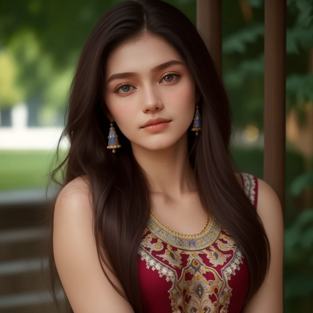European woman, closeup, sandals, (shirt), pants, (leaning tower of pisa), ZM_helle, wide shoulders, perfect face, (contact iris: 1.1), pale skin, skin pores , depth of field