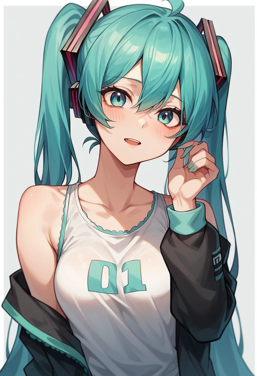 Miku hatsune with the Argentine shirt