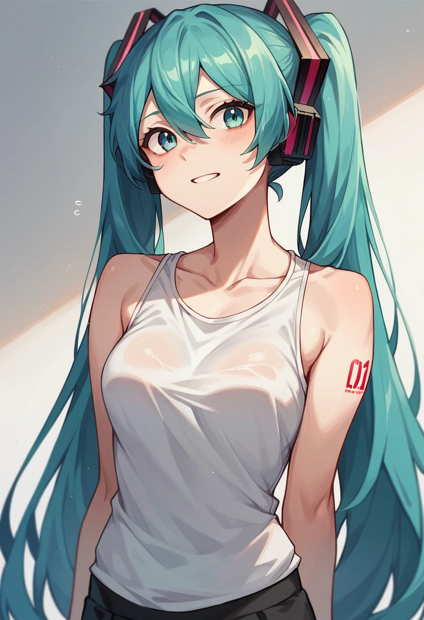 Miku hatsune with the Argentine shirt