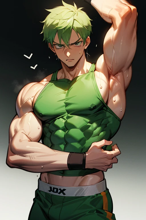 Roronoa Zoro and Sanji from One Piece. Gym setting. Hypnotized to lift dumbbells. Lifting partners. Mindless. brainless. IQ drain. Bodybuilder jock conversion. Assimilation. Blank stares. open mouths. Colored. Vapid. Dull gaze. Glazed eyes. Bruh. Brute. Impossibly large muscles. Sweaty. Vapor from armpits. Bodybuilder repeats hypnotic mantras in their ears. Hypnosis. Sweaty. Dumb jock. Musclehead. Meathead. Bro. Brainwashing. Brainwashed. Brain to brawn. Meatheadosis. Gym rat. Hyper biceps. Hyper triceps. Hyper traps. Hyper pecs. broad shoulders. Hyper muscles. Huge bulging crotch. Hyper crotch bulge. Massive crotch bulge. Dumb jock bro. Repeating mantra in trance with dull blank dimwitted dumb stare over and over again. "Dumb jocks don't think.... Dumb jocks don't know.... Dumb jocks just lift, obey, and grow.... Yes, Coach. I lift.... I grow.... I obey.... I am a dumb jock.... Uhhhhhhhhhh... Dumb jocks don't think...." Thick hairy armpits.
