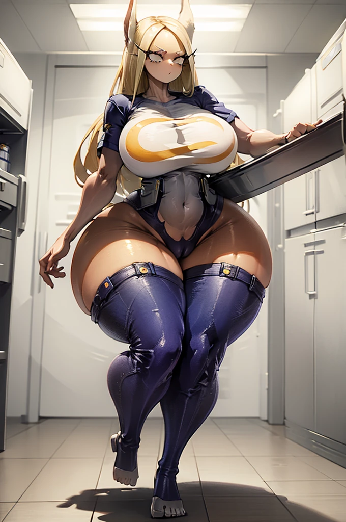 Mirko ,Female ,big breasts, big tits, thin waist, big ass, pussy, thick thighs, bare feet, naked, completely naked, stand