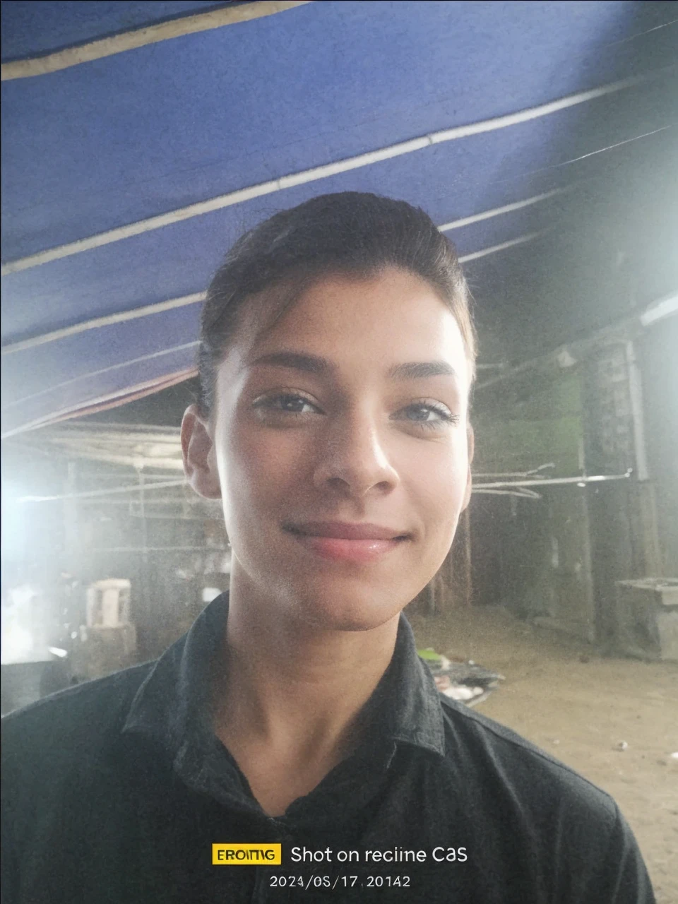 A smile on face