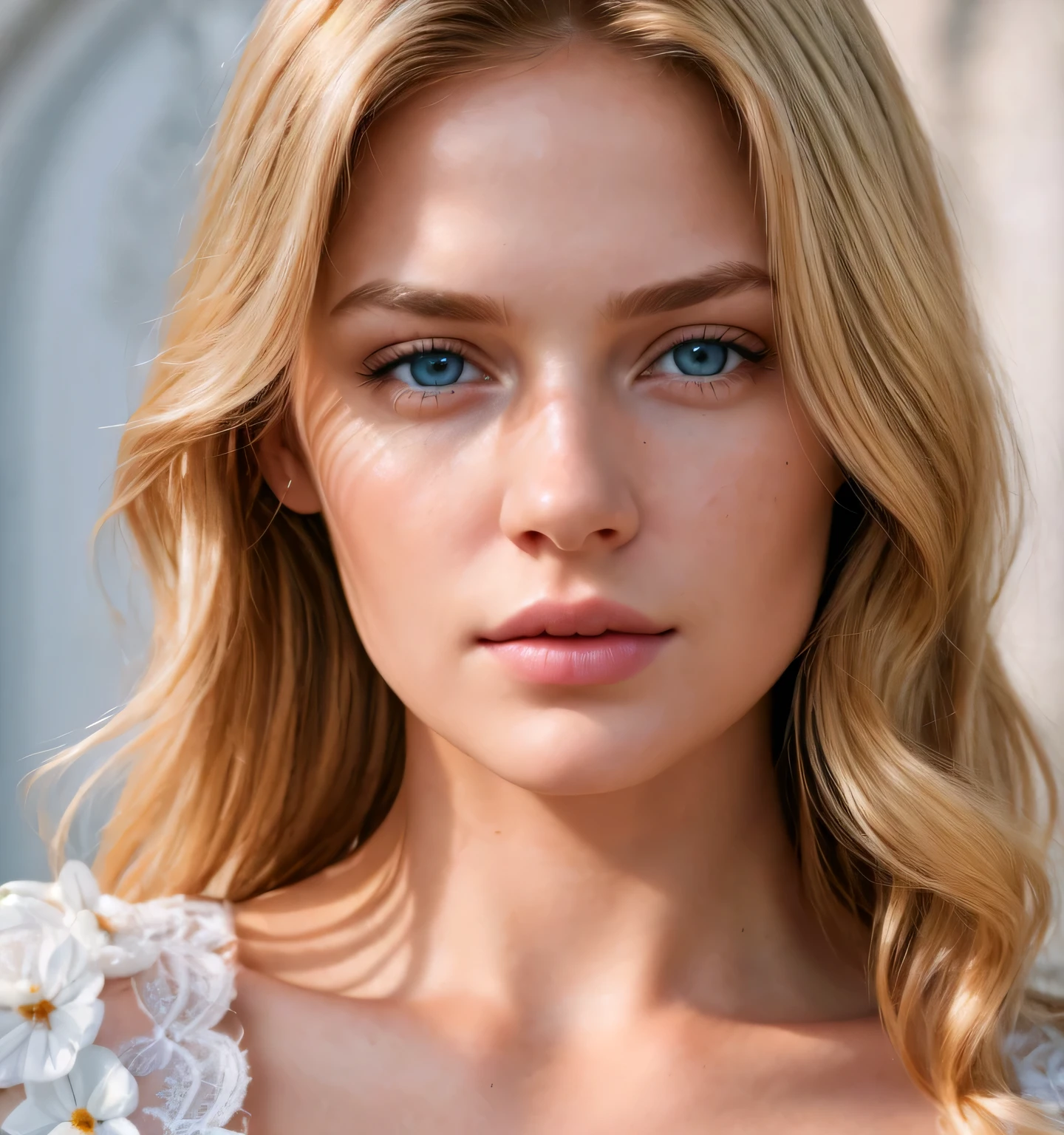angel, armor gold (masterpiece, best quality, high resolution:1.4), 1girl, angel, skin pores texture, Hair blonde, HD , Photography, movie, cinematic, full Body, Realistic, (8k, RAW photo, best quality, masterpiece:1.2), (realistic, photo-realistic:1.33), best quality, detailed eyes blue, cute,natural lighting, depth of field, film grain, wrinkled skin, sharp, detailed and realistic portrait of a woman ,(freckles:0.5), girly clothing, instagram, 