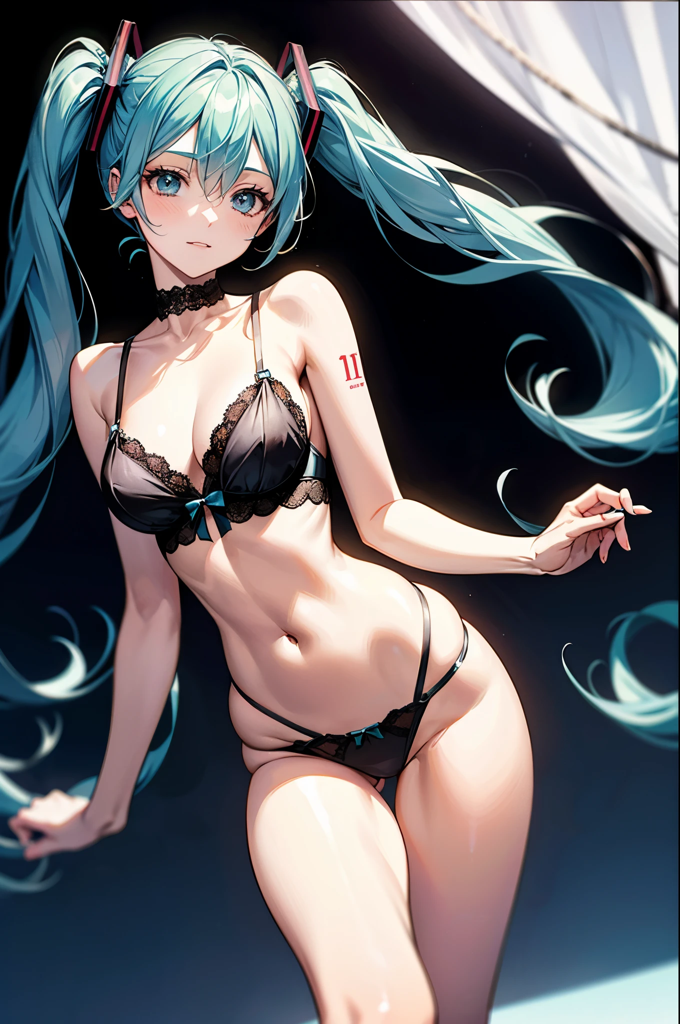 The World Is Mine - Hatsune Miku Hatsune Mixy, Dynamic Position, lingerie, Superior Quality, Full HD, High resolution