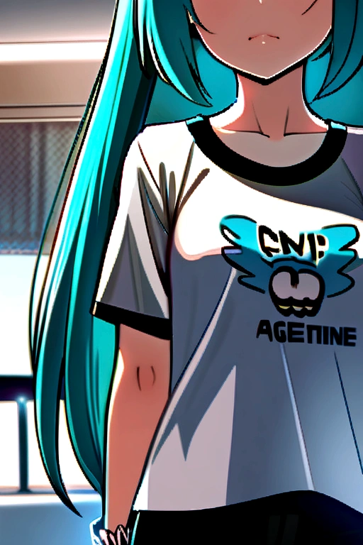 Miku hatsune with the Argentine shirt