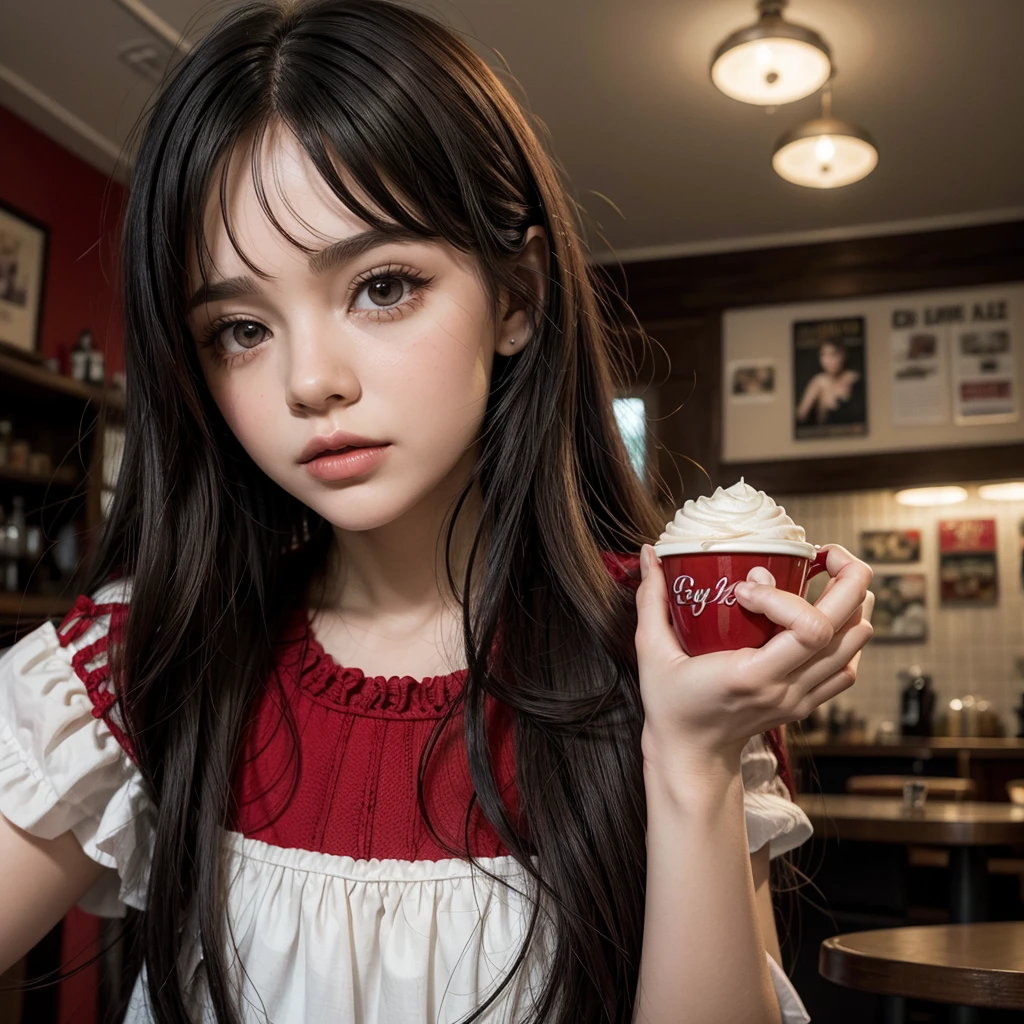 blythe doll, cabello rojo-cafe sin fleco