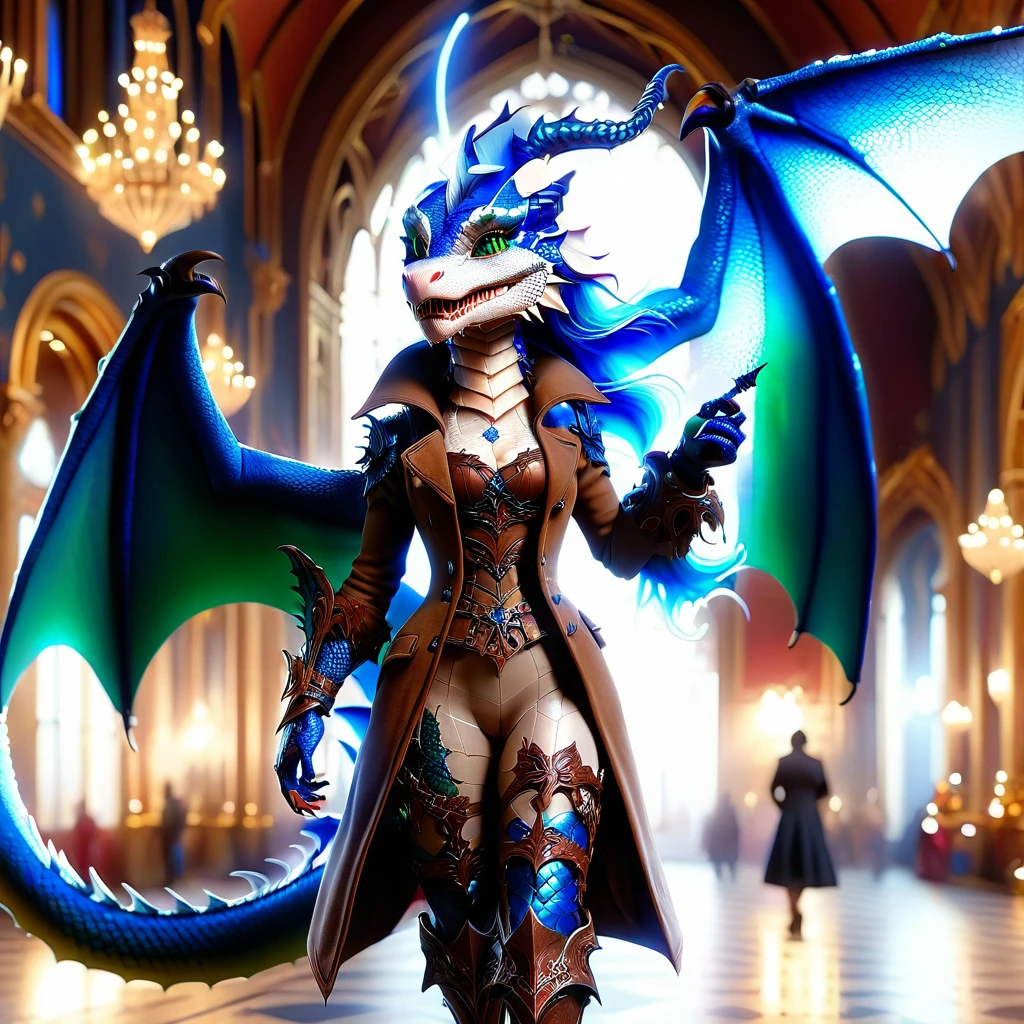 dracthyr, Furry actor, a female dragon dressed in a costume with wings nightset nsfw, epic face sharp-focus, sensual, cellar, noon, (large breasts1.2), curvy, (mature woman nude), (grin:1.2), hair between eyes, thighhighs,beautiful detailed eyes, beautiful detailed lips, extremely detailed eyes and face, long eyelashes, detailed body, perfect skin, flawless complexion,young intricate woman in royal palace, art by Ivan Aivazovsky, wide angle lens f/2.8, ultra insane high resolution intricate textures, texture indentation, perfect perspective, perfect geometry, ultra insane ambient lighting, ultra insane ambient shadows, luminism, ultra detailed busy background, tessellation, maximalism, perfectionism, IPA Award wining masterpiece, an atmosphere of excitement jewel silver chrome chainmails Eiffel, (grainy:0.5), beautiful detailed eyes, detailed futuristic clothes shoulder:open, lights in clothes, (aiming gun:1.1), (hiding:1.1), (squatting, looking to side:1.1), volumetric lighting, isolation, dark lighting, red bioluminescent details, green bioluminescent details, blue bioluminescent details extremely detailed with a girl wearing blue jeans, and brown coat and boots, (better lighting, better shadow, an extremely delicate and scary), (digital illustration), ((265K,xt3,128K)), [(dynamic angle,((1girl)),expression of lovely, a gun in hand, darkness, scary house), [:(dark, mysterious, sinister setting, jagged equirectangular deep path beholder, deadly silence):] Ultra Professional PhotoRealistic ((UnrealEngine5 epic tmasterpiece, ultra high-quality, ultra sharp-focus, ultra high-resolution, ultra high-definition, vibrant DSLR connection vivid, moonset)), colorful lighting, cinematic_sunlight, reflection, high saturate, varied multi etc. --v 6 --s 1000 --c 20 --q 5 --chaos 100