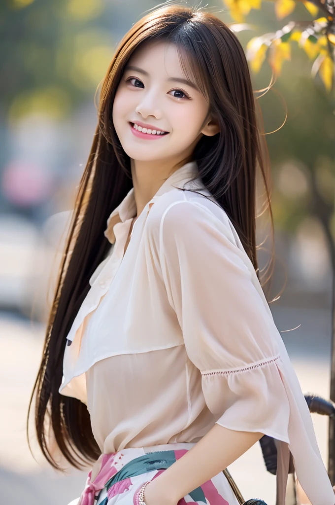 Image resolution 8K、masterpiece:1.3)、Beauty、1 female、(魅力的なbody:1.2)、abdomen:1.1、Dark Brown Hair:1.1、(body:1.2)、Ultra-detailed face、Attractive lips、double eyelid、Wear fashionable, stylish clothes、Super realistic and detailed and super cute、Japanese women、10th generation(18-year-old)、Smiling with a nice smile、Hair fluttering in the wind、color々Hair style、Portrait in studio、color々Facial expressions、