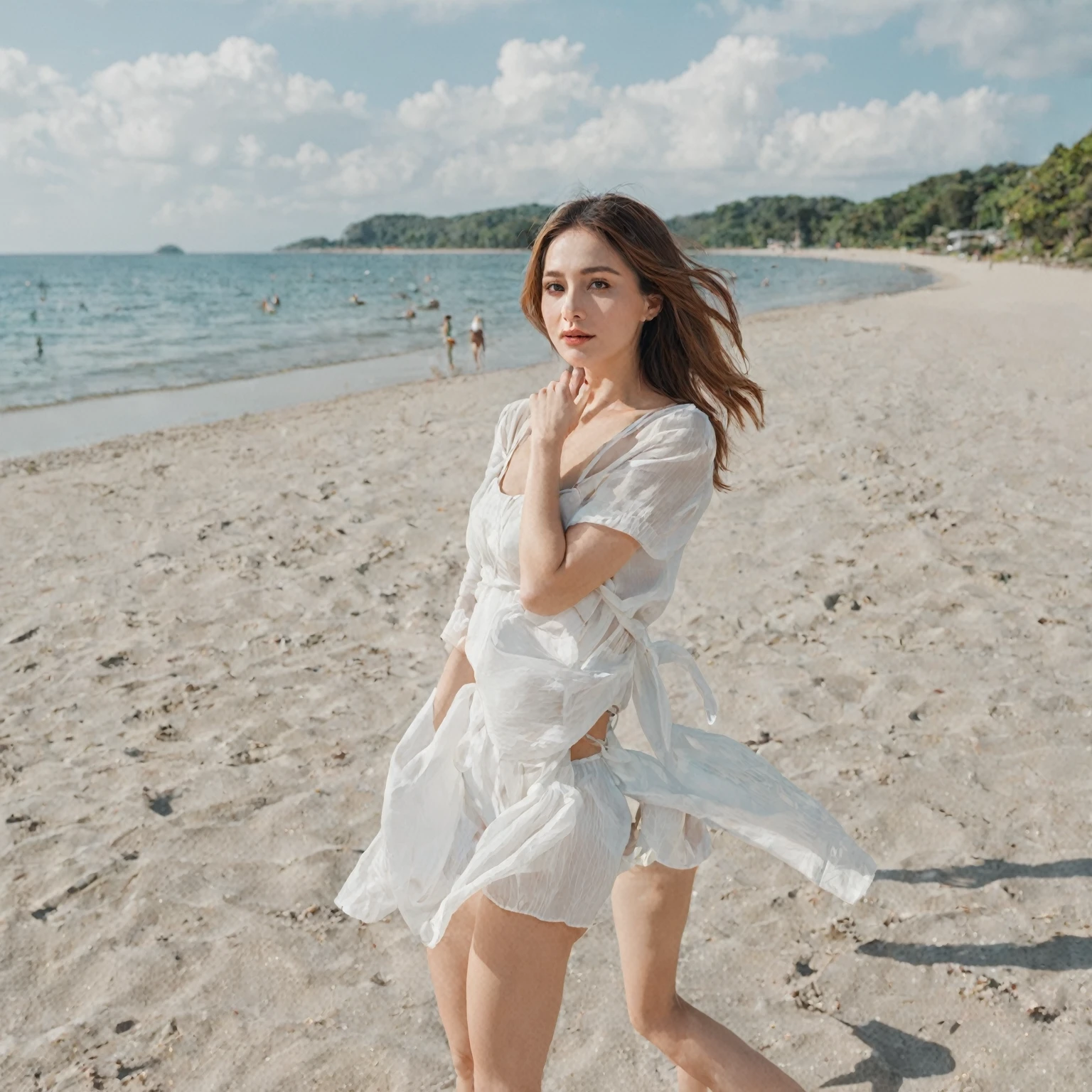 Woman on the beaches