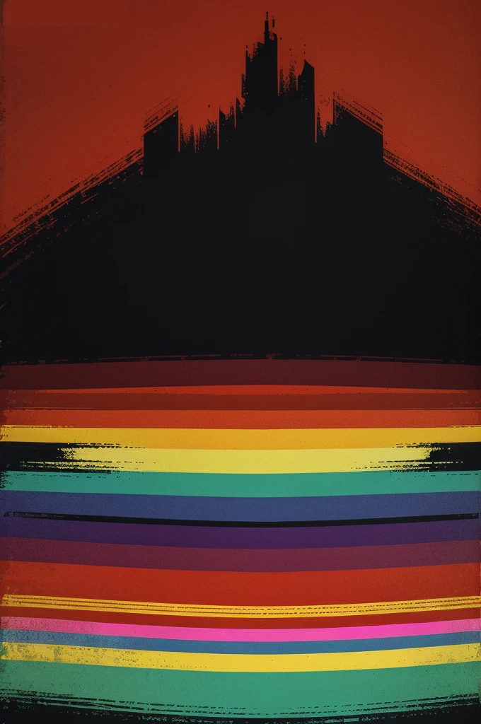 retro vintage 1970's vector graphic background, masterpiece, high quality, simple design with splashed colorss, vivid rainbow color variation