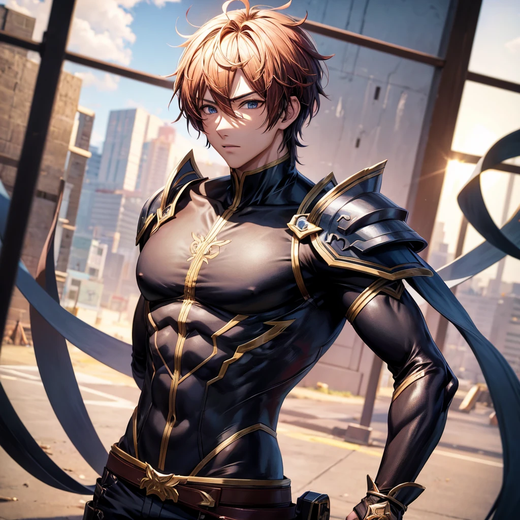 Anime character men sixpack image 8k 3d image real life image background monten