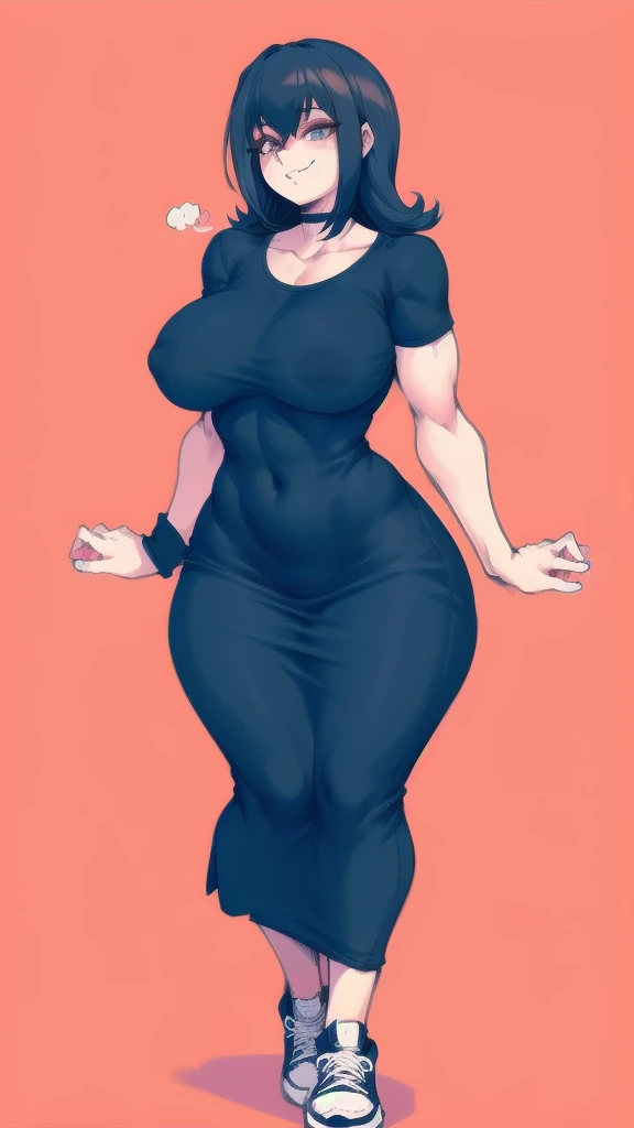 (full body), full body in image, full clothed, micro black dress, mavis costume, all stars sneakers, full mavis dracula from hotel transylvania, mavis dracula clothes, fusion of mavis dracula from hotel transylvania and mavis dracula from hotel transylvania, full woman, full body, long hair, female body, curvy body, thicc body, big thighs, voluptuous body, full thick body, dinamic pose, curve body. detalied pose, body, simple background, expressive face, focus on face, line art, sketch