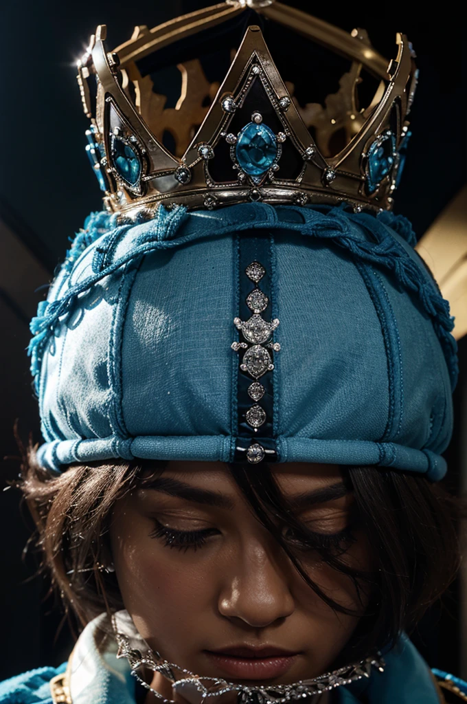 the crown logo that says SB is black and light blue