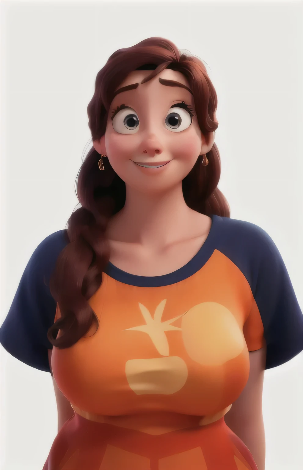 A disney pixar style woman, high qualiy, best qualityer, no back ground