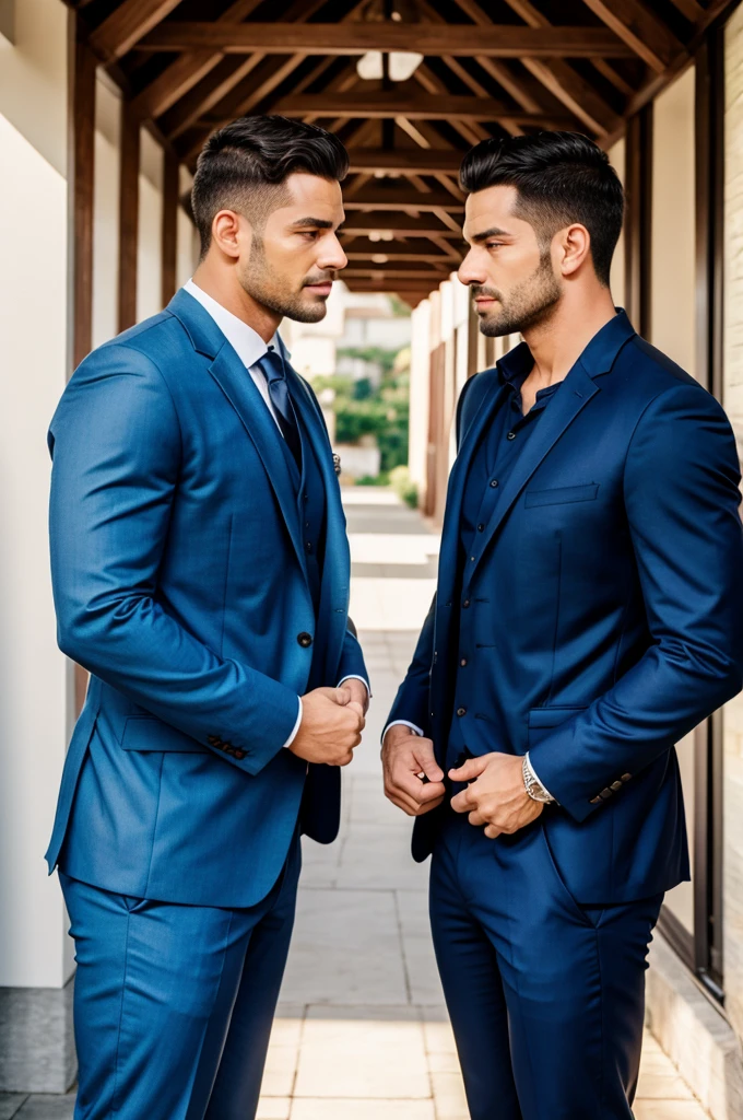 The men 
