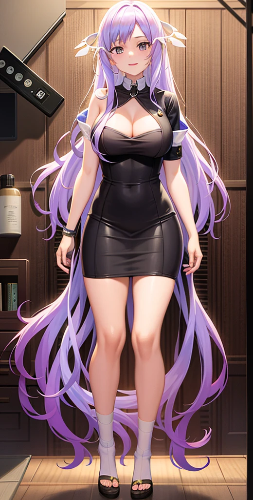 girl,Large Breasts,long hair,Topless,Bow,