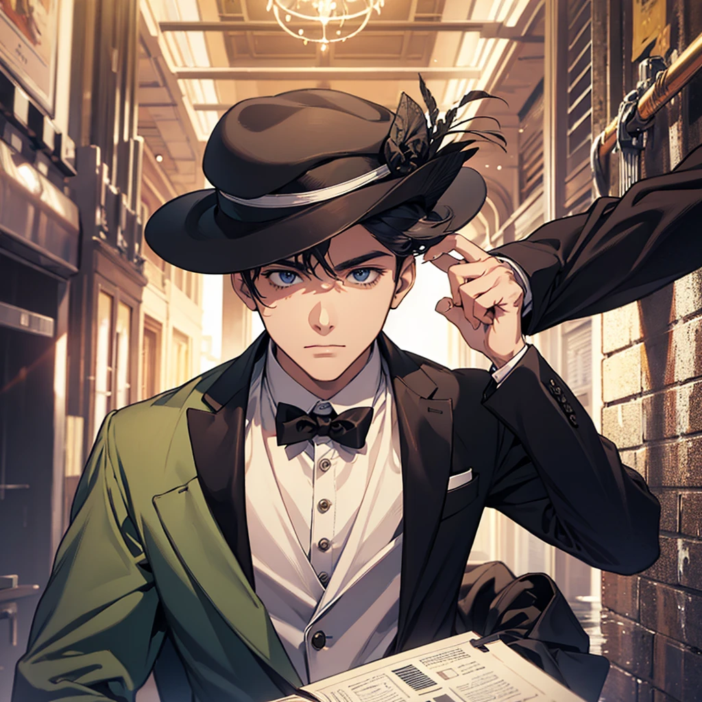 masterpiece , best quality , man , suit