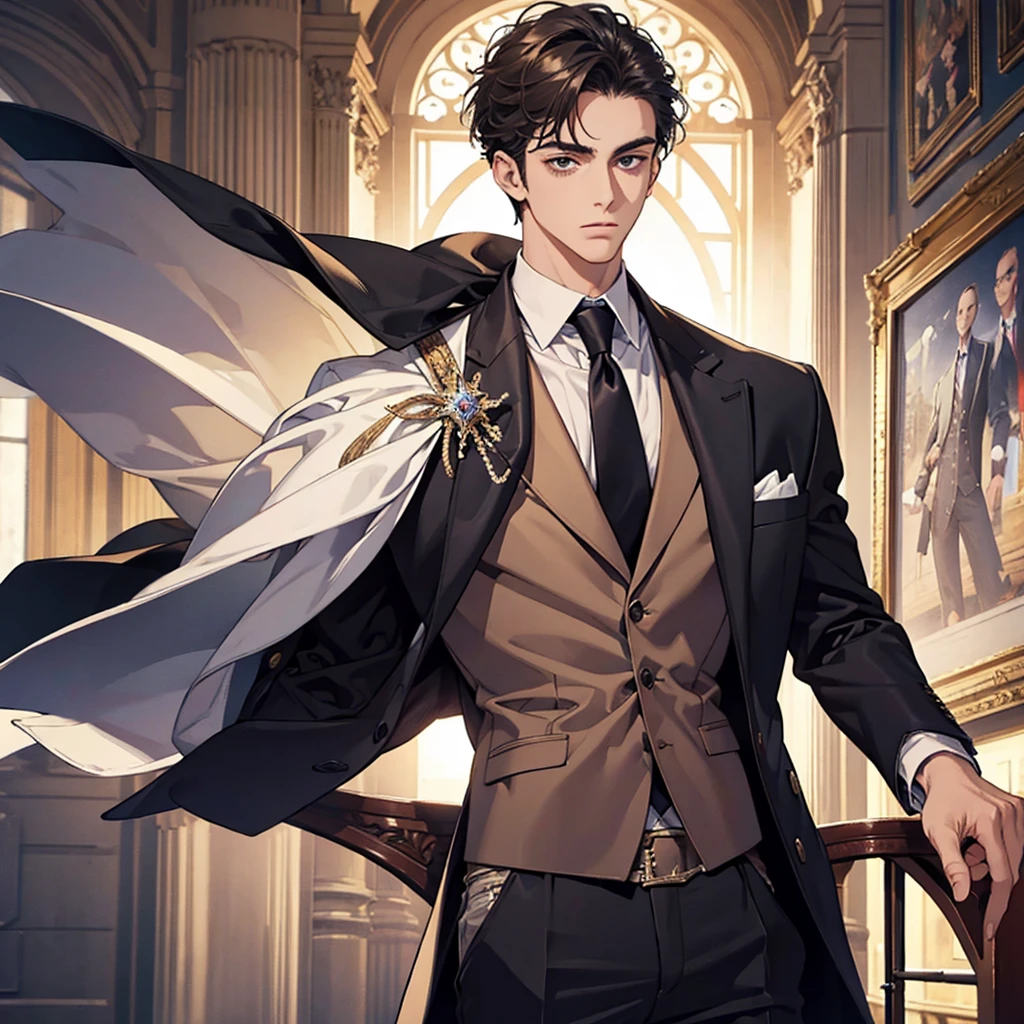 masterpiece , best quality , man , suit