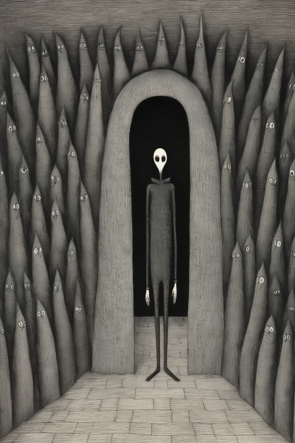 Edward Gorey Style - Edward Gorey Style, A temporary liminal space ween limbo and hel