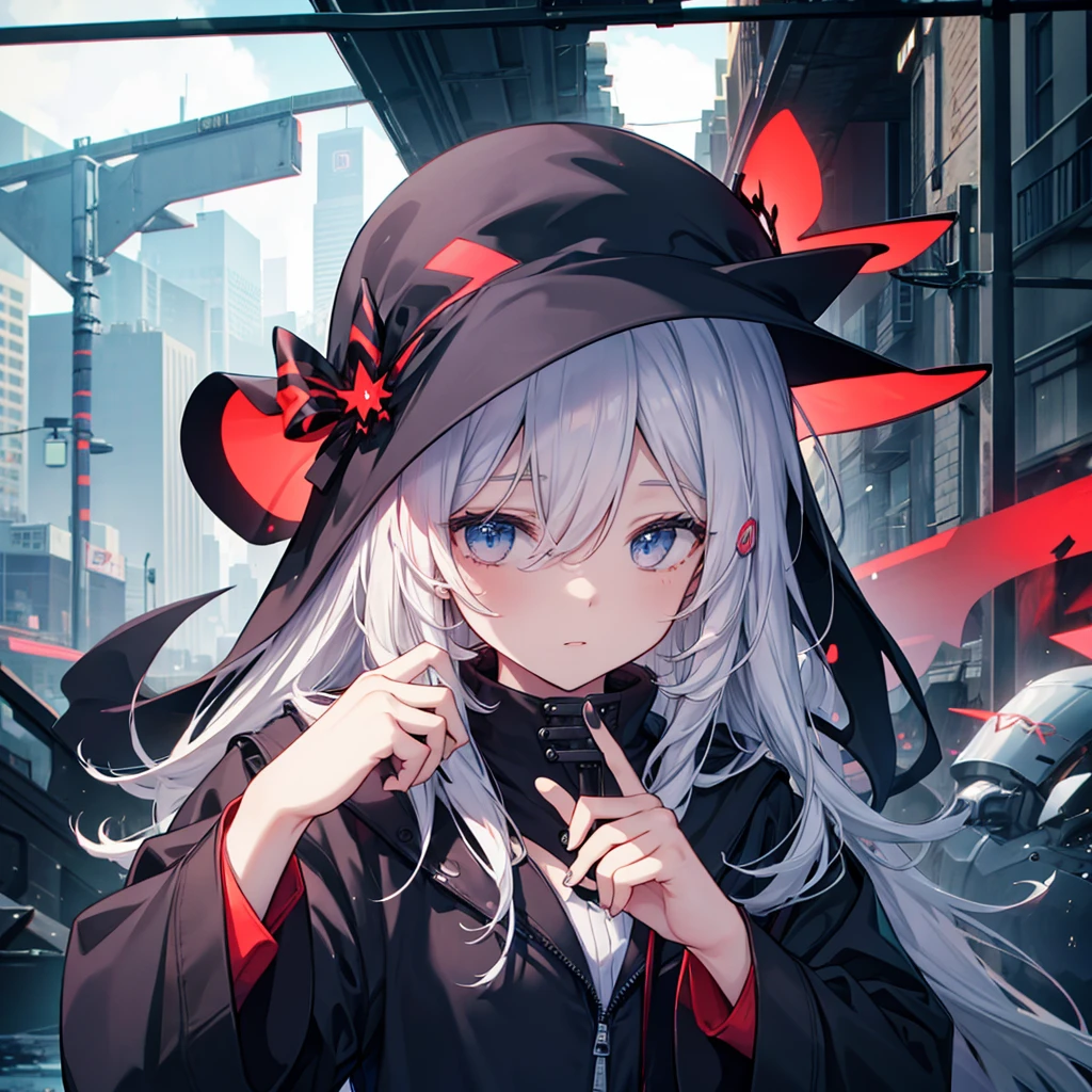(((Grim Reaper's Scythe))) (((Gray Hair Short Hair blue eyes female))),((night full moon My own big wings)),(Wearing a hood Black camisole Purple light), A tense look Shining Background Shining Edge
