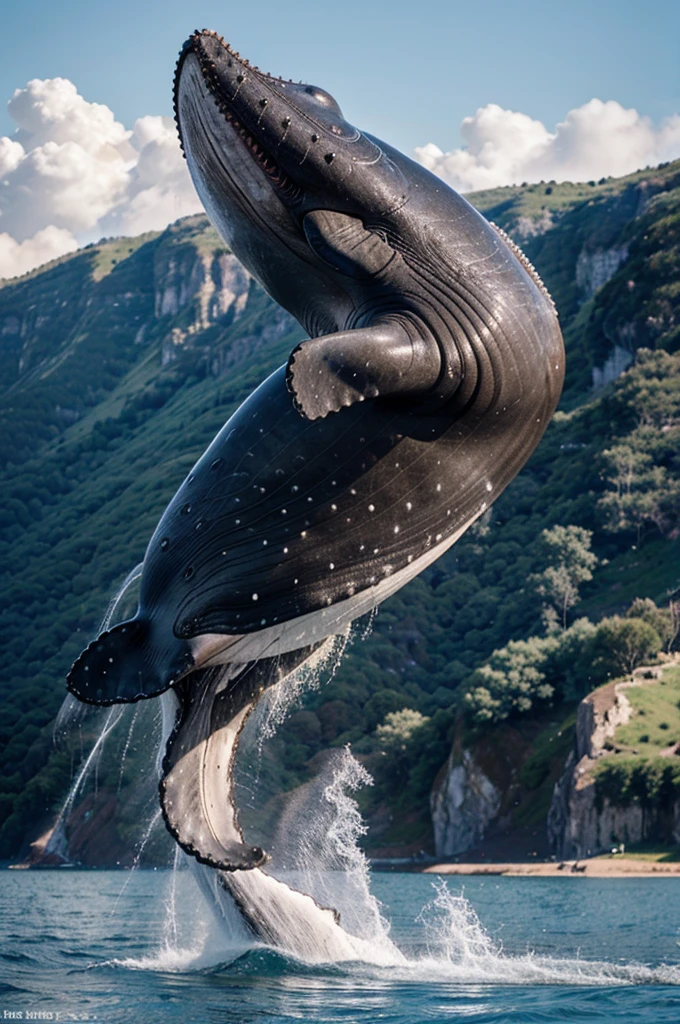 Whale flying ,Terror