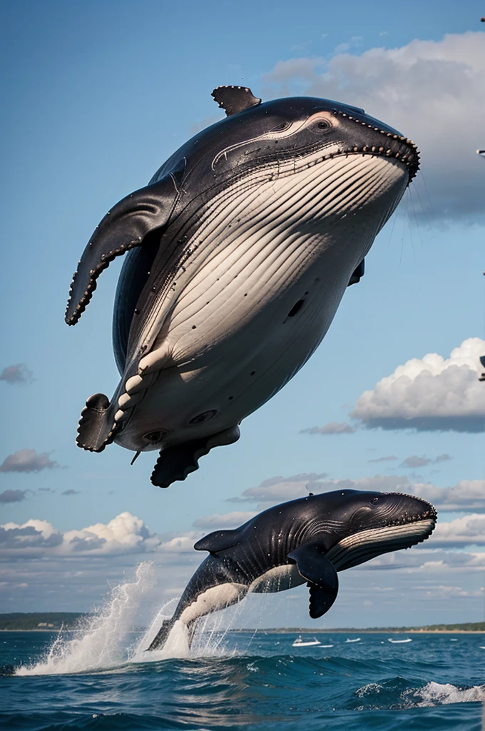 Whale flying ,Terror