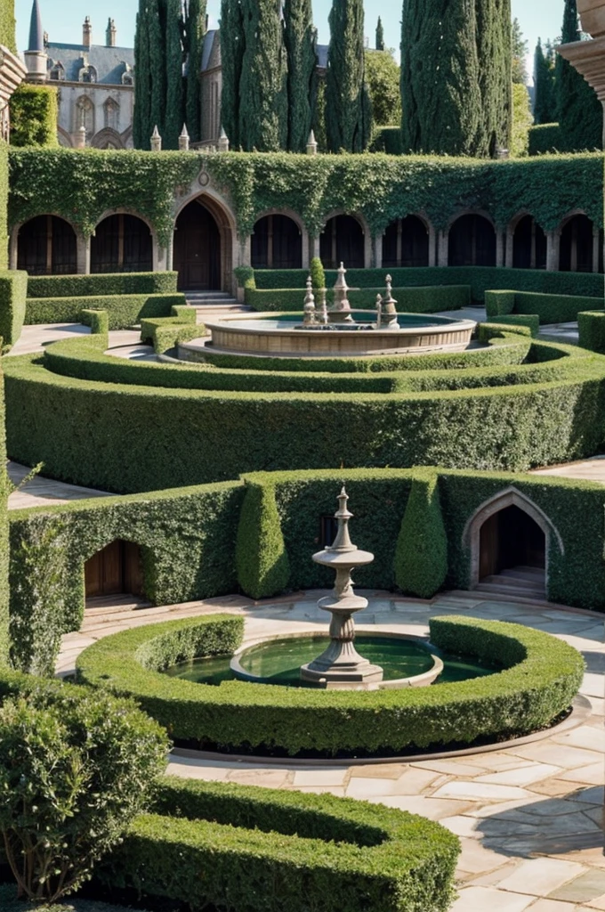 Los jardines de Hogwarts 
