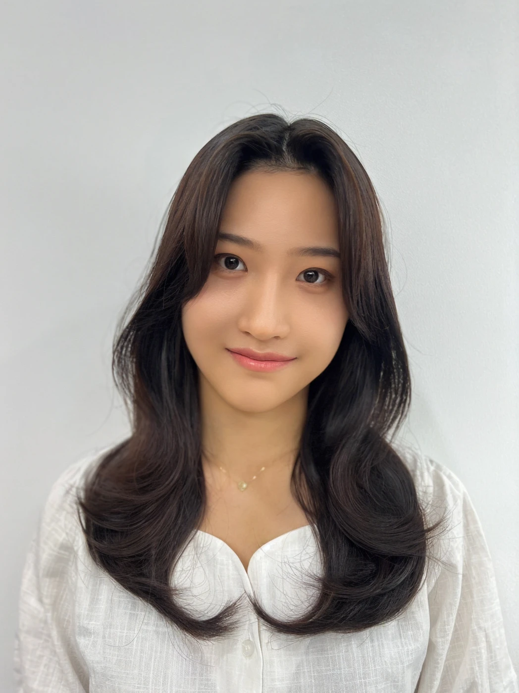 adorable, 1 girl, (face to face), 10 years old, baby face, happy, half body portrait, (face details: 1), (eye details:1), ((big breasts)). wearing transparent transparency long shirt, .. Cute posed. proportional body. Ultra High Res. realistic: 1.4, UHD,