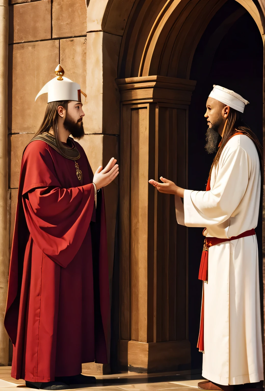 disciple talking to the high priest