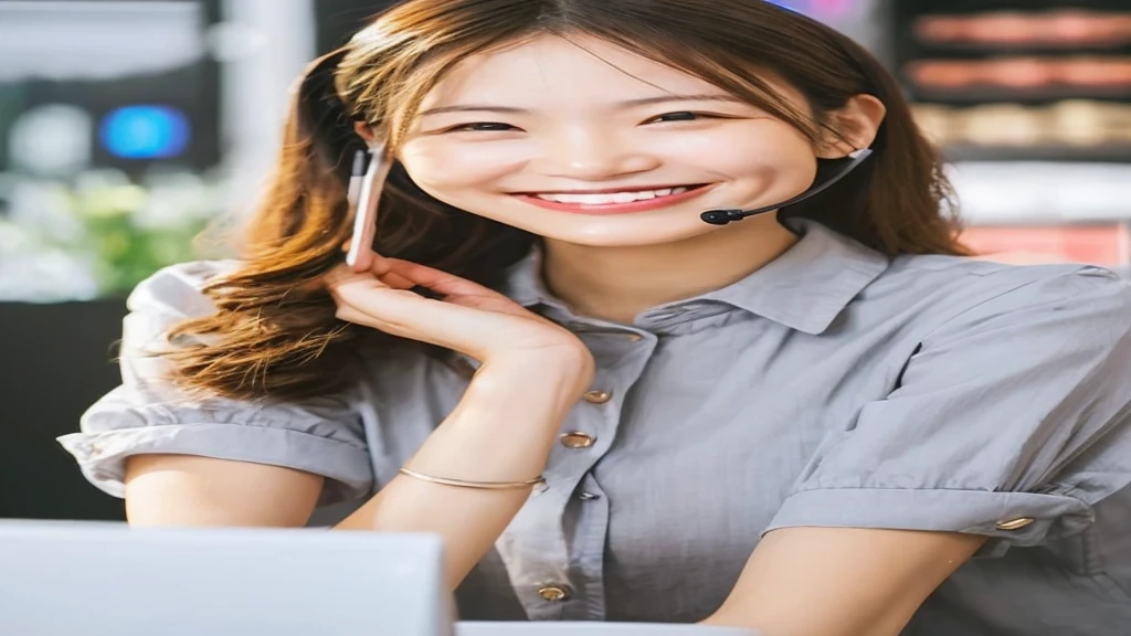 Customer Service、woman、smile、guidance