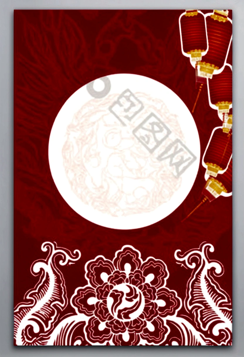 Red and white Chinese New Year card，Served on a white plate, Cloth Banner, Red banner, Full card design, Chinese, poster design, cheongsam, red and white color theme, Ghost Festival, ruanjia, Red Lantern, poster, girl, poster background, 1128x191 resolution