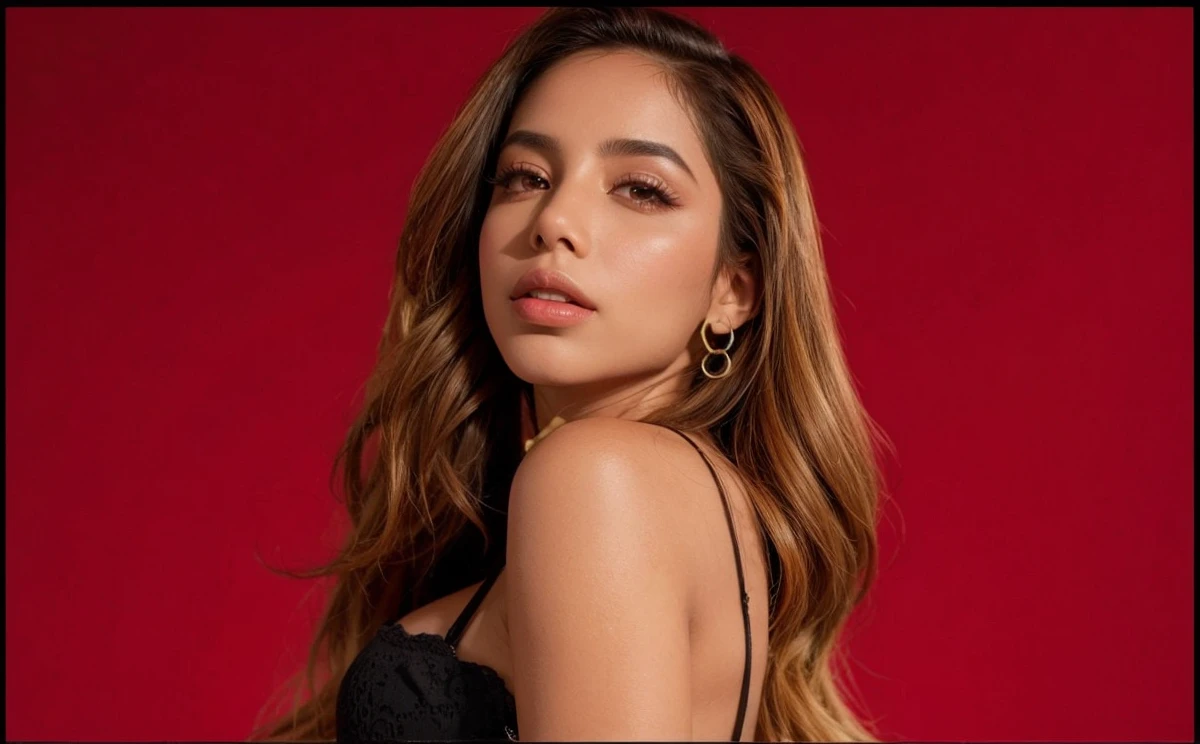 the brazilian singer Anitta as a saint respectfully 