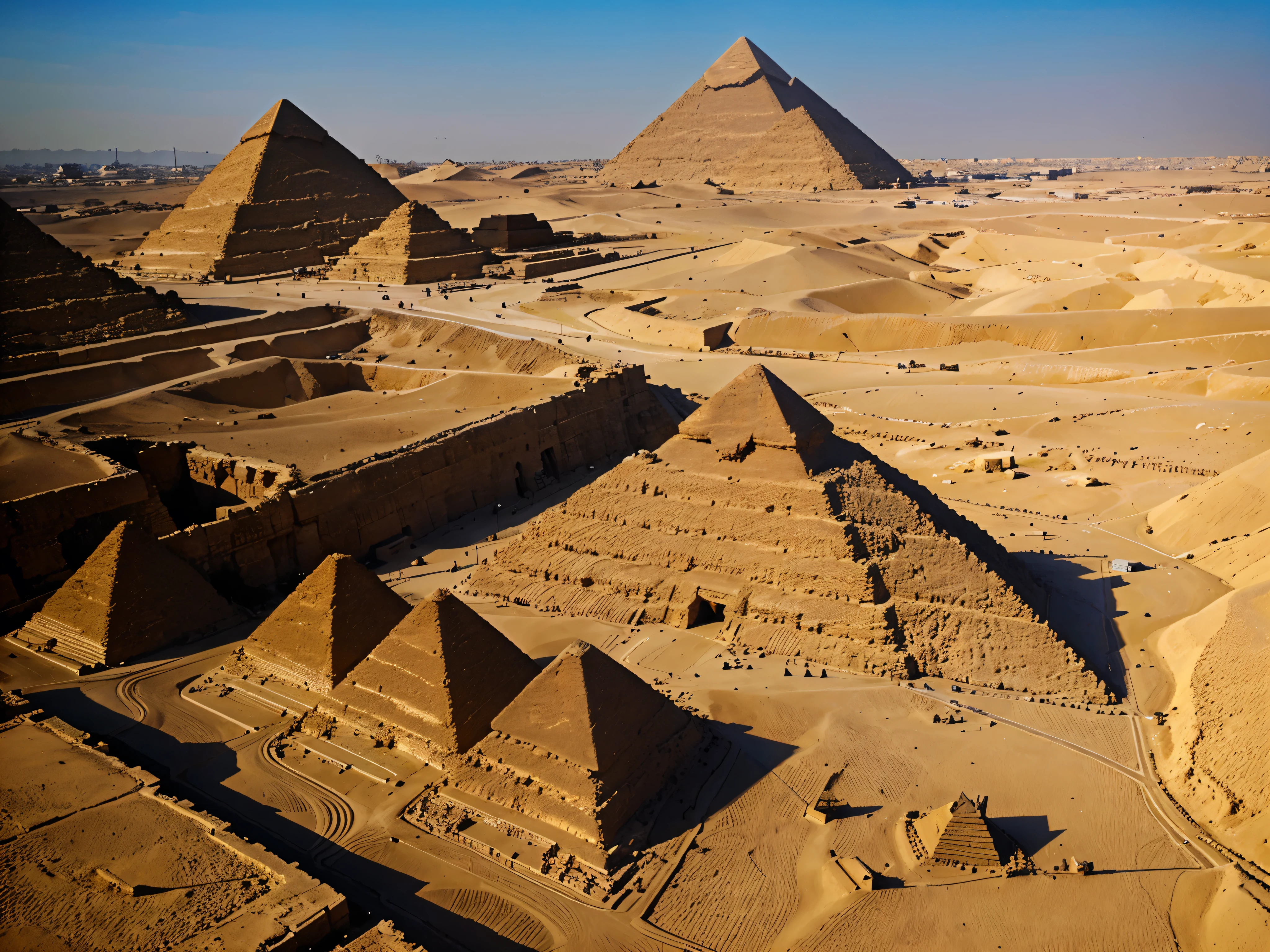 Pyramids of Giza, Egypt - The last of the Seven Wonders of the Ancient World still in existence.