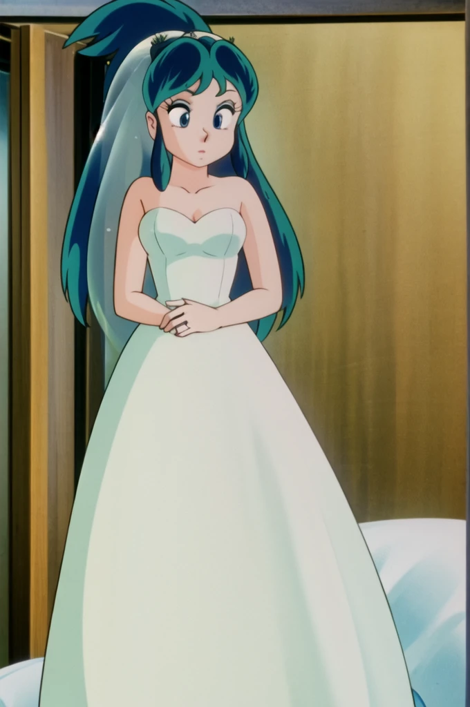 lum,Wedding Dress, high quality masterpiece
