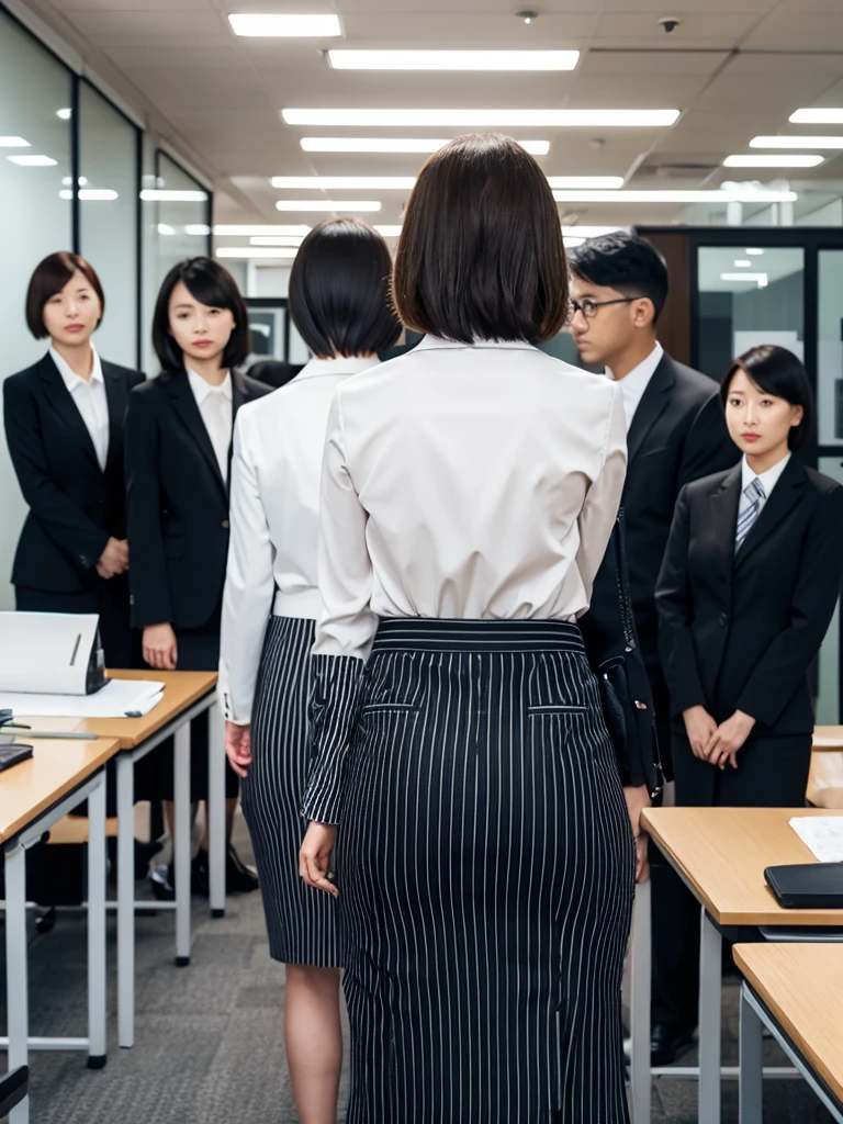 Group Photo,Standing Woman,under View,Turning Around,Bob,Orgasm,Office Suit,black vertical striped pencil skirt ,Young Wife,#Quality High resolution,1080p,16k,4K,8k,Anatomically,Awards,ultra high quality,Accurate,High resolution,Attention to detail,high quality,High resolution,masterpiece ,Realistic,RAW Photos,solve,retina,Super detailed,Textured skin,Super detailed ,ultraHigh resolution,peeing self, wetting her clothes, can't hold her pee face, wetting herself desperate, pee desperation pose, her body can't hold her pee and wets herself ultra desperate in the middle of the cicty in absolute desperaton wetting herself, pee runing down her legs, standing up, hyper pee desperate face, big pee pudle