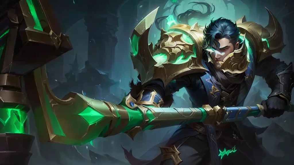 a close up of a person holding a sword in a dark room, league of legends character, amazing portrait of viego, arcane jayce, inspired by Huang Shen, splash art, style of league of legends, style league of legends, from league of legends, inspired by Shen Zhou, league of legends character art, league of legends champion, wild rift