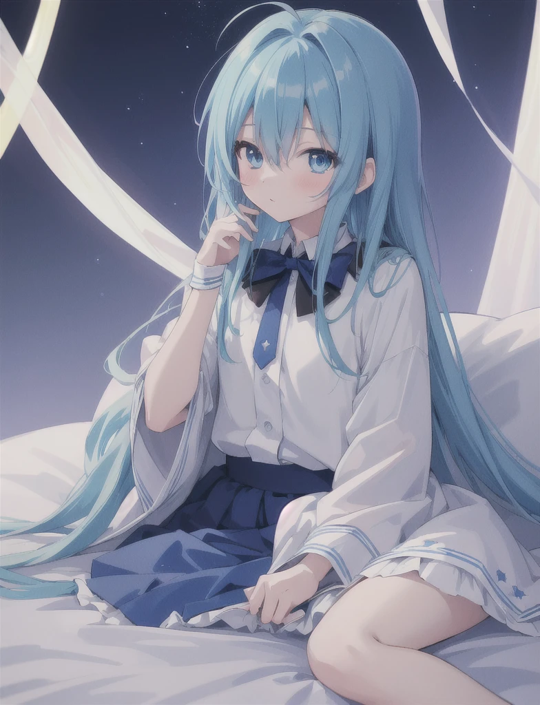 Super high quality by the art god, super detailed, High resolution, anime moe art style, best anime 8K konachan wallpaper, pixiv contest winner,(Sleepy boy )Blue Tone,High resolution detailed hair,super dense skin, Best lighting by famous artists, 8K, figure,