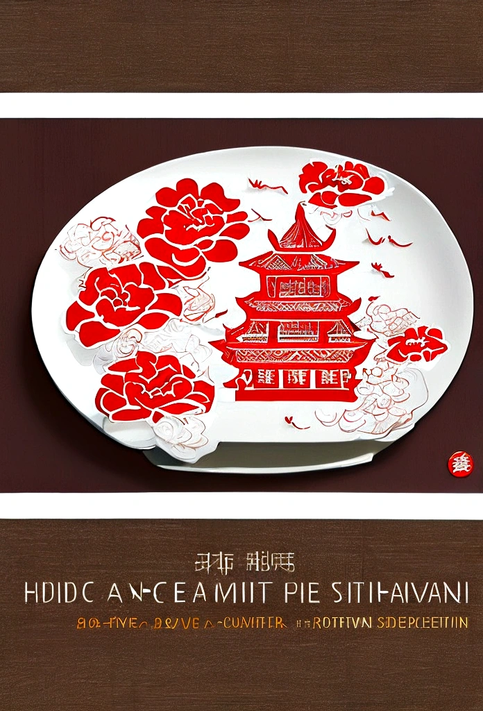 Red and white Chinese Mid-Autumn Festival greeting card,Served on a white plate, Cloth Banner, Red banner, Full card design, Chinese, poster design, cheongsam, red and white color theme, Mid-Autumn Festival, Red Lantern, poster, girl, poster background
