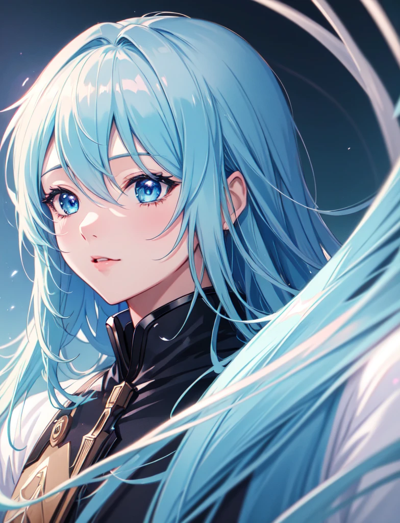Super high quality by the art god, super detailed, High resolution, anime art style, best anime 8K,Sleepy boy,Blue Tone,High resolution detailed hair,super dense skin, Best lighting by famous artists, 8K,