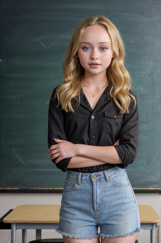 Portrait of an American girl of 5 years trader, office, child investor, millionaire child, rich child,, realistic photo with many details, standing, DSRL, 4k. --auto --s2
