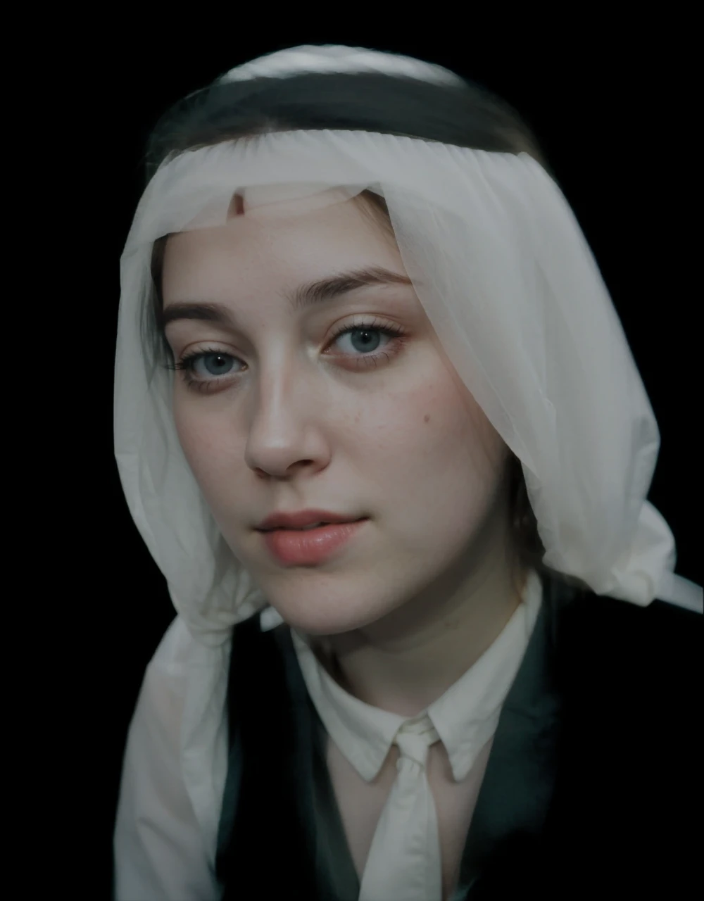 polaroid photo, night photo, photo of 24 y.o beautiful woman, pale skin, bokeh, motion blur